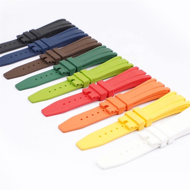 Transparent PC Case & Rubber Watch Strap - Metal Butterfly Buckle Set