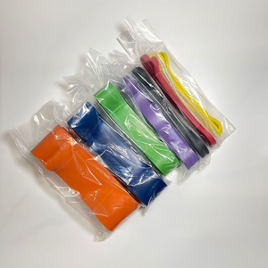 208cm Full-Body Workout Resistance Band 5 Levels of <strong>Powerband</strong> Strength Training for Pilates Fitness Latex Loop Flat Rubber Bands - Product Image 5