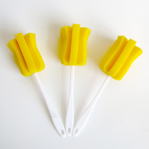 Cup <b>Brush</b> Yellow Sponge 24cm Long Handle Bottle Cleaning Tool - Product Image 3
