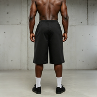 Shorts pour hommes personnalisés, tissés, 100% nylon, séchage rapide, shorts de sport surdimensionnés pour hommes, shorts de fitness pour hommes