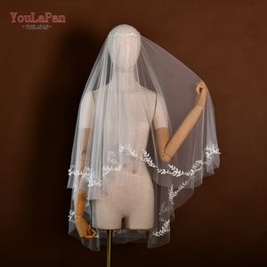 YouLaPan V311 forêt Style dentelle florale <span class=keywords><strong>mariée</strong></span> <span class=keywords><strong>Cape</strong></span> <span class=keywords><strong>voile</strong></span> plusieurs styles de port maille bout des doigts longueur guirlande <span class=keywords><strong>voile</strong></span> - Product Image 5