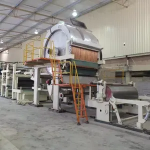Máquina de fabricación de papel higiénico de papel reciclado de hoja de pulpa de madera de bambú de fácil operación