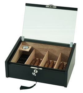 Humidor à cigares en bois fait main Sonny 2026 avec couvercle en verre acrylique de qualité supérieure pour salon de cigares - Product Image 2