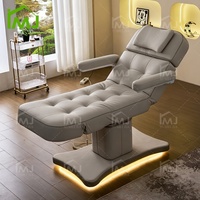 Table de massage électrique de luxe pour salon de cosmétiques, esthéticienne, spa facial, lit de beauté, lit pour extensions de cils