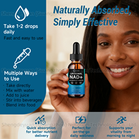 Gouttes buvables liposomales OEM NAD+ avec suppléments de Resvératrol et de Quercétine pour le soutien cutané et l'impulsion énergétique des adultes