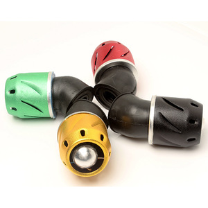 Ensemble de filtre à air modifié pour moto, conique, en aluminium, universel, pour tout-terrain, jaune, rouge, vert, noir, avant - Product Image 1