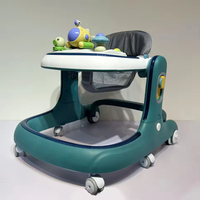 Marche-bébé multifonctionnel en plastique détachable avec support à jouets, conception anti-bascule, pliable, 0-3 ans