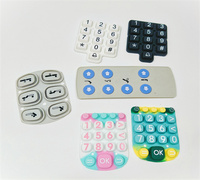 Clavier en silicone personnalisé, boutons en caoutchouc, plaque frontale anti-reflet, finition gravée au laser, durée de vie de 1 million de cycles pour l'accès aux portes