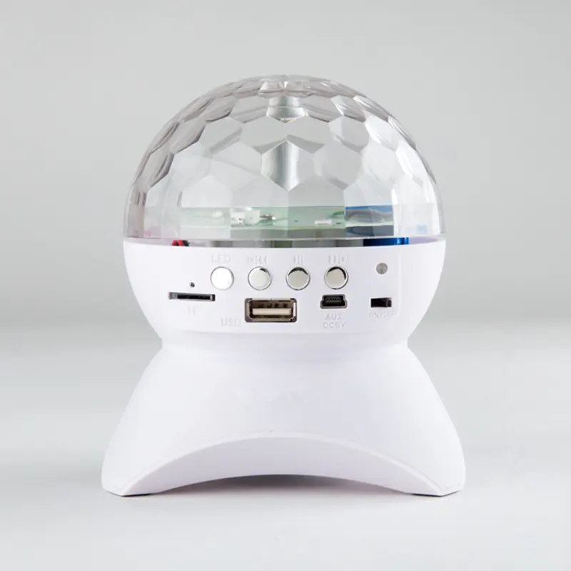 Disco DJ Party Siriusxm Internet Radio USB Wireless Mini Speaker Karaoke LED Crystal Ball Portable Smart Speaker