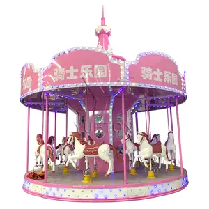 Luxury Kiddie Merry Go Round Carnival Amusement Ride Equipments Christmas Carousel Horses For Shopping Mall Or Amusement Park