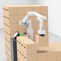 Las mejores soluciones de automatización robótica, cobots colaborativos de 6 ejes para paletizado, kit de brazo de robot con controlador