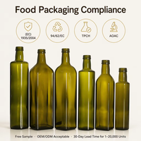 Carafe à huile de cuisine rechargeable de 250 ml, 700 ml, 750 ml, 1000 ml, 1 L avec bouchon verseur escamotable pour le stockage domestique d'huile d'olive et de vinaigre