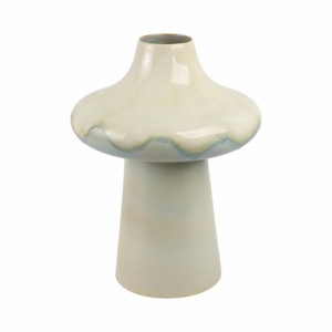 Vaso moderno a forma di fungo in ceramica, vaso decorativo per fiori, per soggiorno, decorazione per la casa, design in ceramica. - Product Image 1