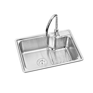 2017 Nuevo CE aprobado prensa de acero inoxidable 304 grandes único tazón fregadero de la cocina de tamaño 750x450mm - Product Image 1