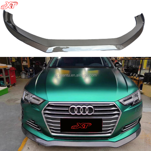 Labio de parachoques delantero de fibra de carbono <span class=keywords><strong>A4</strong></span> B9 para <span class=keywords><strong>Audi</strong></span> <span class=keywords><strong>A4</strong></span> S4 <span class=keywords><strong>Avant</strong></span> Front Shove Chin Spoiler Bodykit 17-18 Modelo base - Product Image 1