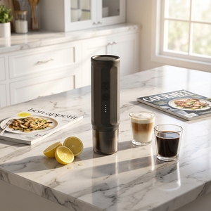 Cafetera Eléctrica Portátil a Batería 2 en 1 para <span class=keywords><strong>Espresso</strong></span>/Cápsulas, <span class=keywords><strong>20</strong></span> Bares de Presión, Carcasa de ABS, 1 Taza, para Hogar y RV - Product Image 3