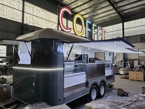 Carritos de Hot Dogs Populares en Venta, Remolque de Comida de Acero Inoxidable, Camión de Comida con Función de Cocina, Parrilla, Fregadero, Camiones de Comida Rápida - Product Image 6