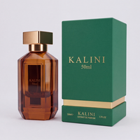 Botol Parfum Kosong Kaca Persegi 50ml Kemasan Parfum Custom Lapisan Warna Premium Merek Mewah Global Supply Luxury Dengan Kotak