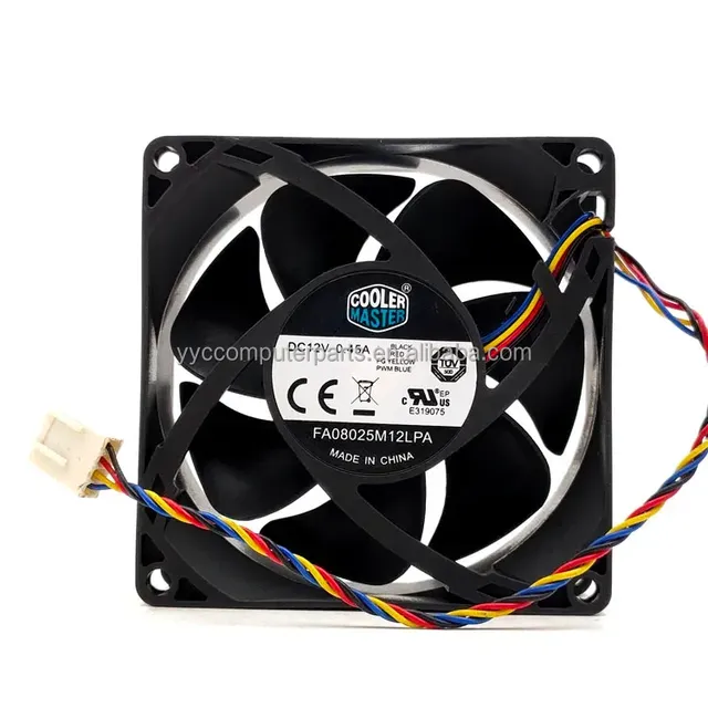 PWM Fans for Cooler Master FA08025M12LPA 8025 80MM 8cm Computer Case CPU Cooling Fan 12V 0.45A Fan