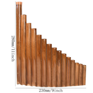 Flûte <span class=keywords><strong>de</strong></span> casserole 15 tuyaux <span class=keywords><strong>Instrument</strong></span> à vent en bambou naturel G clé Panpipe <span class=keywords><strong>Instrument</strong></span> à vent en bois traditionnel chinois avec sac <span class=keywords><strong>de</strong></span> barre <span class=keywords><strong>de</strong></span> nettoyage - Product Image 5