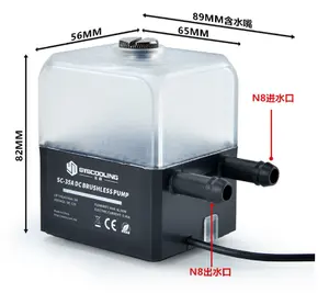 NM35A pompa air tanpa sikat aliran tinggi 3 Meter angkat Laser pendingin industri terintegrasi gesekan listrik kotak 3 Meter panas