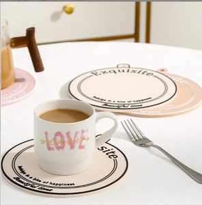 Alfombrilla de mesa de comedor de gama alta de estilo francés, alfombrillas de plástico de PVC de lujo ligeras para tazas, alfombrillas resistentes al calor para tazas Premium - Product Image 5