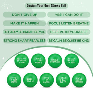 Vendita calda Stress palle alla rinfusa motivazionale Stress sollievo colorato schiuma Squeeze palline per adulti ragazzi bambini incoraggiante sollievo - Product Image 5