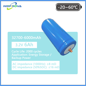 Bateria Cilíndrica LiFePO4 de Ciclo Profundo 3.2V 6000mAh 32700 LFP para Cadeira de Rodas Elétrica e Sistema Elétrico de Barcos - Product Image 2