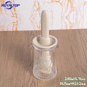 Dispenser di Lusso in Vetro Ultra-Trasparente per Olio d'Oliva, Miele e Uova con Grande Pennello in Silicone per Cucinare, Grigliare e Cuocere al Forno - Product Image 5