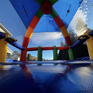 Castillo Hinchable Comercial Arcoíris Brincolines Saltarines Combo Trampolines con Techo para Niños Casa de Rebote Hinchable - Product Image 6