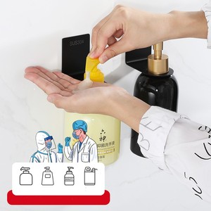 Distributeur de bouteilles de shampoing <span class=keywords><strong>mural</strong></span> en acier inoxydable Offre Spéciale, sans perçage, bouteilles suspendues de shampoing, <span class=keywords><strong>porte</strong></span>-<span class=keywords><strong>brosse</strong></span> <span class=keywords><strong>à</strong></span> dents - Product Image 2