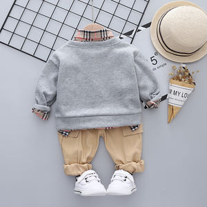 Conjunto de Ropa Escolar Informal de Otoño para Niños, Trajes para Niños, Conjuntos de Camisas y Pantalones para Bebés Niños de China - Product Image 4