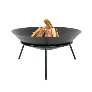 Round Fire Pit 22 Inch Thickened Steel Wood Burning Outdoor Fire Bowl Heating Patio Fireplace - Product Image 3