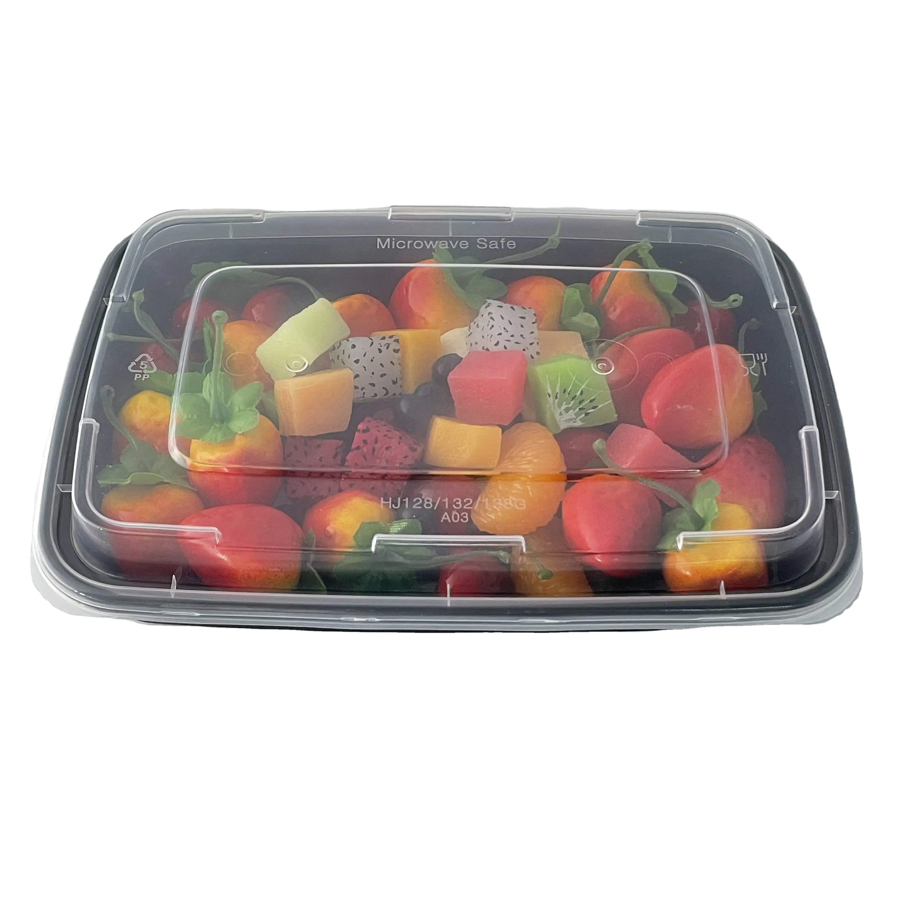 Lebensmittel-Speicherbehälter versiegelt Picknick Snack-Schachteln Schnellimbiss PP mit Deckel Packboxen Deli Bento zum Mitnehmen Mittagessen