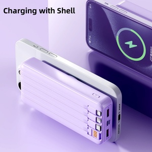 एलईडी डिस्प्ले माइक्रो यूएसबी इनपुट इंटरफ़ेस के साथ 30000mAh सुपर फास्ट चार्जिंग मैग्नेटिक सक्शन वायरलेस चार्जर - Product Image 3