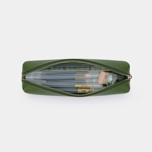 Estuche para Lápices de Cuero PU Ecológico, Organizador de Papelería Portátil, Bolsa Portaplumas de Gran Capacidad para Estudiantes - Product Image 2