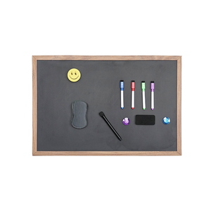 40x30cm wooden frame <b>wall</b>-mounted black <b>magnetic</b> <b>board</b> information <b>board</b> <b>magnetic</b> <b>board</b> - Product Image 2