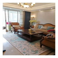 Tapis en laine et soie chinois faits à la main, tapis en laine tuftés à la main