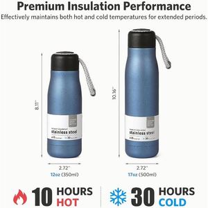 Vacuum <b>Insulated</b> Stainless Steel Tumbler <b>Flask</b> Portable Thermal Bottle Custom Logo for Travel Gift Promotion - Product Image 2