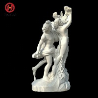Célèbre sculpture de grotte, statue en marbre d'Apollon et de Daphné