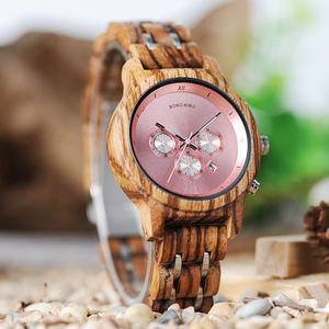 นาฬิกาควอตซ์หน้าปัดกระจกขนาด40มม. หรูหราสำหรับผู้หญิงตัวชี้กันน้ำออกแบบโลโก้ได้ตามต้องการ - Product Image 4