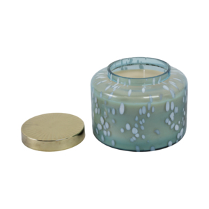 Candela Profumata in Vetro Macchiettato, Grande Vaso Decorativo per Interni ed Esterni, Elegante per la Casa - Product Image 2