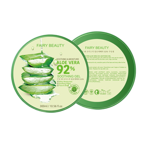 Gel calmante para quemaduras solares y humedad, gel de aloe vera 92% para cara y cuerpo sin residuos pegajosos, marca privada, venta al por mayor - Product Image 4