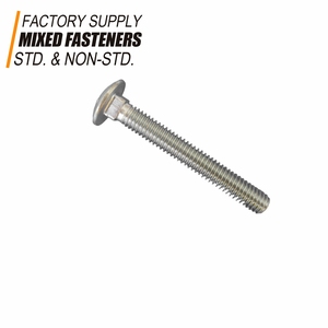 สลักเกลียวขนส่งสังกะสีแบบเกลียวขนาดใหญ่ DIN603 <span class=keywords><strong>ST304</strong></span>สำหรับรางรถไฟ Sleepers สะพานอุปกรณ์ในฟาร์มสำหรับขนส่งเห็ด - Product Image 2