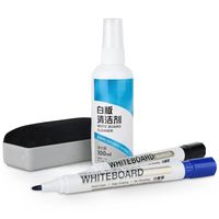 Nouveau spray nettoyant liquide pour tableau blanc effaçable à sec de 100ml avec boîte en papier