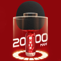 Microphone de chant portable K2 avec batterie, lumière RGB, haut-parleur sans fil BT pour karaoké à domicile, fête, KTV, cadeau pour enfants
