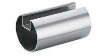 Système de tubes ronds en acier inoxydable à fentes pour balustrade de balcon en verre