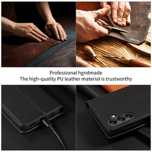 Étui portefeuille en cuir PU pour <span class=keywords><strong>Samsung</strong></span> <span class=keywords><strong>Galaxy</strong></span> A57 A37 A17 A07 avec doublure anti-scanner, plusieurs fentes, support pliable robuste pour téléphone - Product Image 2
