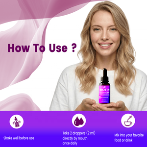 Haccp  OEM ODM  Biotina Líquida y Colágeno 60,000 mcg - Vitaminas para el Crecimiento del Cabello, Suplemento de Colágeno Líquido - Product Image 5