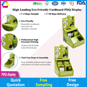 Présentoir de comptoir PDQ rotatif et détachable, pliable, personnalisé, recyclable, écologique, en carton ondulé, pour table de magasin - Product Image 4